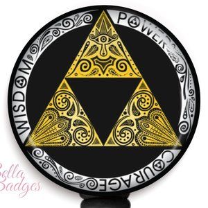 The Legend of Zelda Triforce Badge Reel